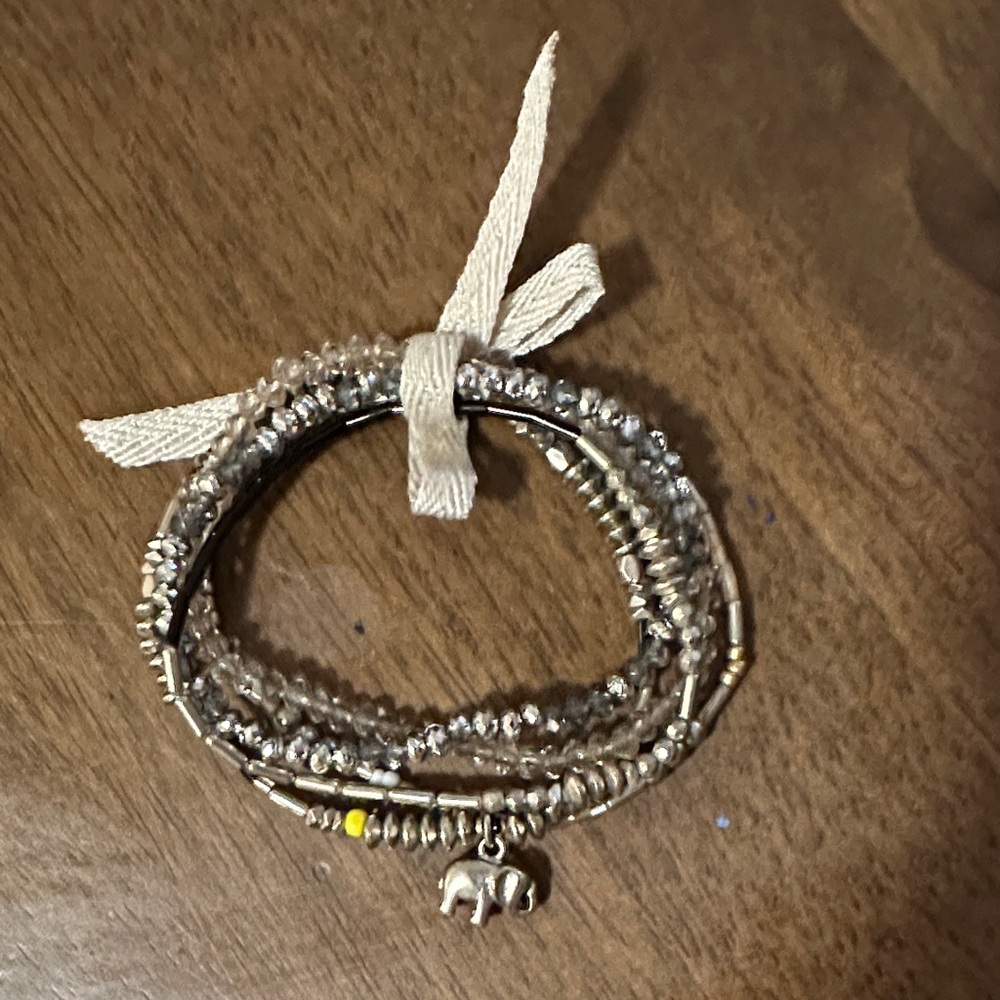 LOFT Silver and Gold Charm Bracelet Set